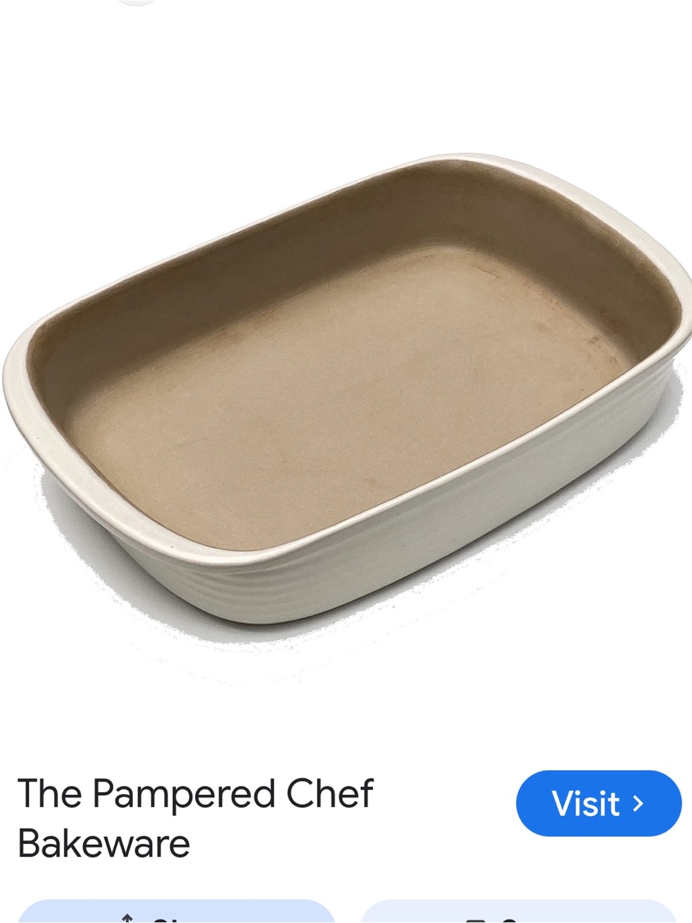 Pampered Chef large rectangular baking dish
